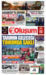 Gaziantep Oluşum gazetesi 1. sayfa
