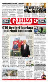Gebze Yenigün gazetesi 1. sayfa