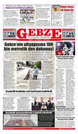 Gebze Yenigün gazetesi 1. sayfa