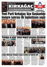 Gelişen Yeni Kırkağaç gazetesi 1. sayfa