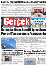 Gerçek gazetesi 1. sayfa