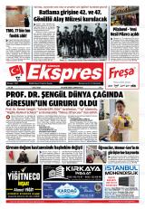 Giresun Ekspres gazetesi 1. sayfa