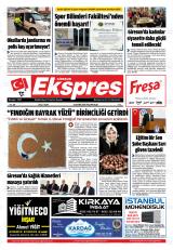 Giresun Ekspres gazetesi 1. sayfa