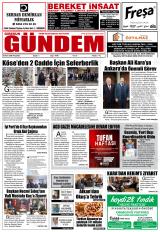 Giresun Gündem gazetesi 1. sayfa