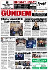 Giresun Gündem gazetesi 1. sayfa