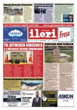 Giresun İleri gazetesi 1. sayfa