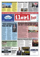 Giresun İleri gazetesi 1. sayfa