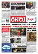 GİRESUN ÖNCÜ Gazetesi