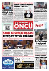 Giresun Öncü gazetesi 1. sayfa