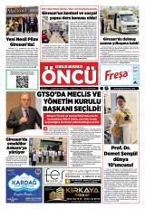 Giresun Öncü gazetesi 1. sayfa