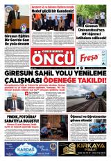 Giresun Öncü gazetesi 1. sayfa
