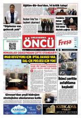 Giresun Öncü gazetesi 1. sayfa