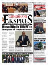 Gümüşhane Ekspres gazetesi 1. sayfa