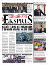 Gümüşhane Ekspres gazetesi 1. sayfa
