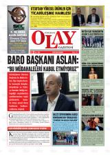 Gümüşhane Olay gazetesi 1. sayfa