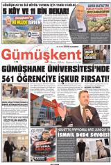 Gümüşkent gazetesi 1. sayfa