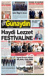 Günaydın Adana gazetesi 1. sayfa