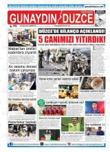 Günaydın Düzce gazetesi 1. sayfa