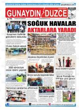 Günaydın Düzce gazetesi 1. sayfa
