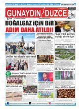 Günaydın Düzce gazetesi 1. sayfa