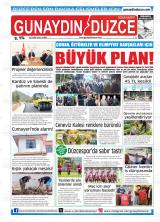 Günaydın Düzce gazetesi 1. sayfa