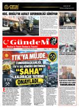 Gündem gazetesi 1. sayfa