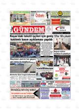 Gündem Saros gazetesi 1. sayfa