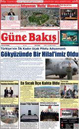 Güne Bakış gazetesi 1. sayfa