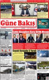 Güne Bakış gazetesi 1. sayfa