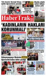 Haber Trak gazetesi 1. sayfa
