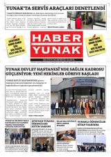 Haber Yunak gazetesi 1. sayfa