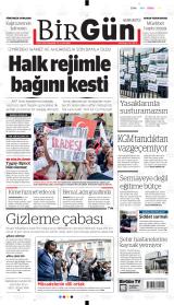Halkın Gazetesi Birgün gazetesi 1. sayfa
