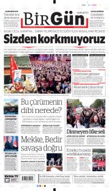 Halkın Gazetesi Birgün gazetesi 1. sayfa