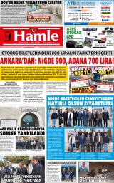 Hamle gazetesi 1. sayfa