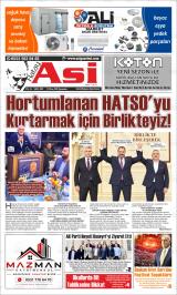Hatay Asi gazetesi 1. sayfa