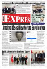 Hatay Expres gazetesi 1. sayfa