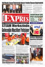 Hatay Expres gazetesi 1. sayfa
