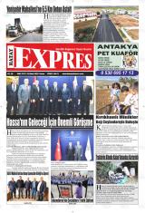 Hatay Expres gazetesi 1. sayfa