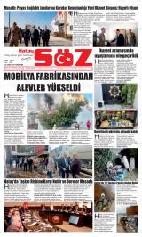 Hatay Söz gazetesi 1. sayfa