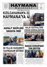 Haymana gazetesi 1. sayfa