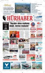 Hürhaber gazetesi 1. sayfa