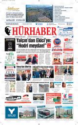 Hürhaber gazetesi 1. sayfa
