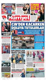 Hürriyet gazetesi 1. sayfa