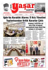 Iğdır Yaşar gazetesi 1. sayfa