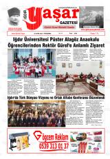 Iğdır Yaşar gazetesi 1. sayfa