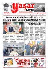 Iğdır Yaşar gazetesi 1. sayfa