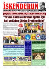 İskenderun gazetesi 1. sayfa