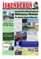 İskenderun gazetesi 1. sayfa