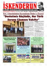 İskenderun gazetesi 1. sayfa