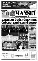 Kahramanmaraş Manşet gazetesi 1. sayfa